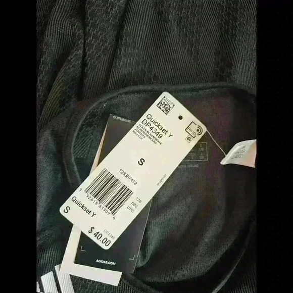 Adidas Performance Black Short Sleeve Workout Shirt - New With Tags - Picture 3 of 5